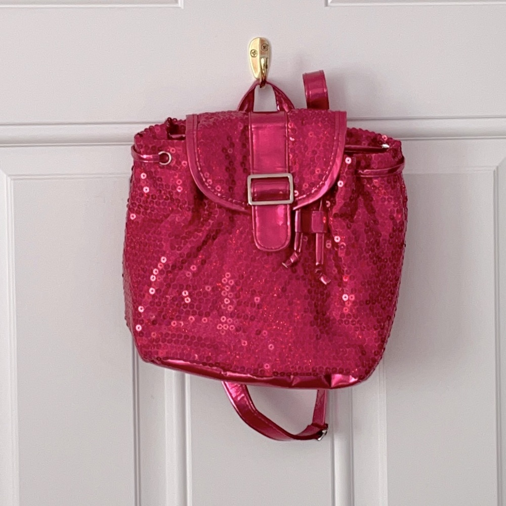 Sequined backpack